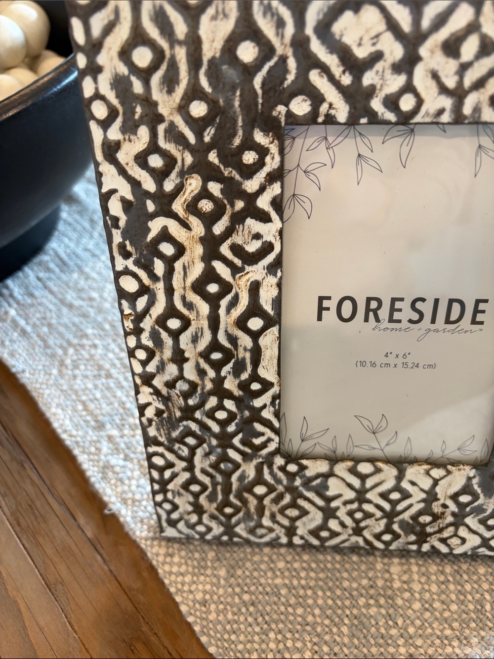 Black & White Patterned Photo Frame - Picture 4 of 7